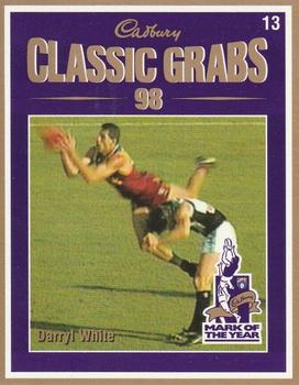 1999 Cadbury Classic Grabs 98 #13 Darryl White Front